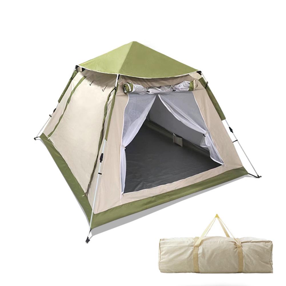 Cheap Goat Tents 4 6 People Outdoor Tent Portable Folding Sun Protective Rainstorm Prevention Four sided Full Automatic Tent   